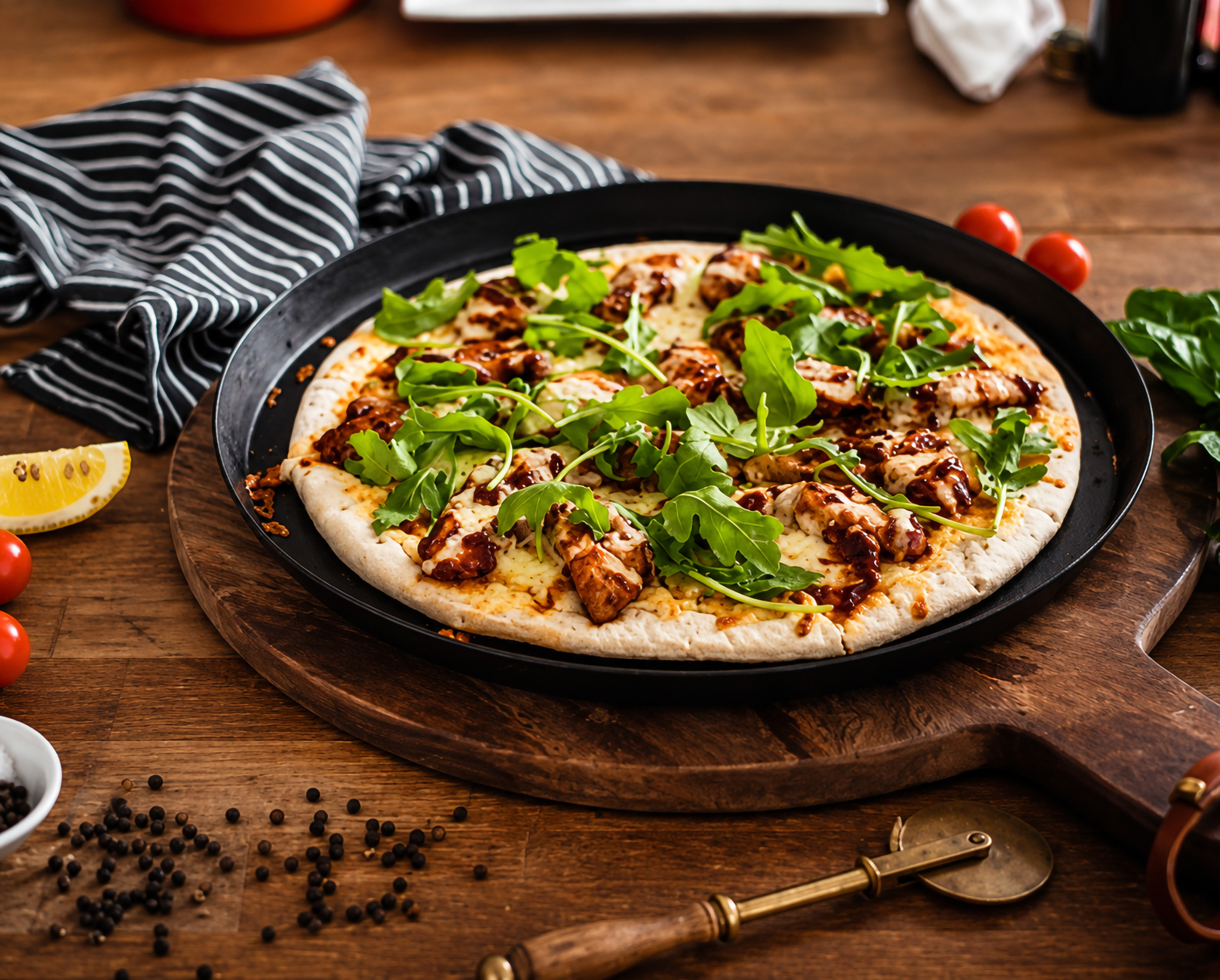 Spicy Italian Sausage & Rocket Pizza